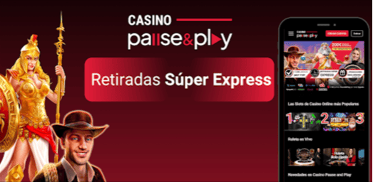 Aplicaci&oacute;n M&oacute;vil de Pause And Play Casino